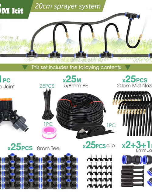 Load image into Gallery viewer, DIY 30M-5M Universal Sprayer Kit – Patio Misting &amp; Cooling System for Garden Irrigation
