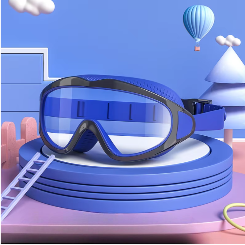 AquaChamp Kids Swim Set – Waterproof Anti-Fog Swimming Goggles & Cap with Protective Case