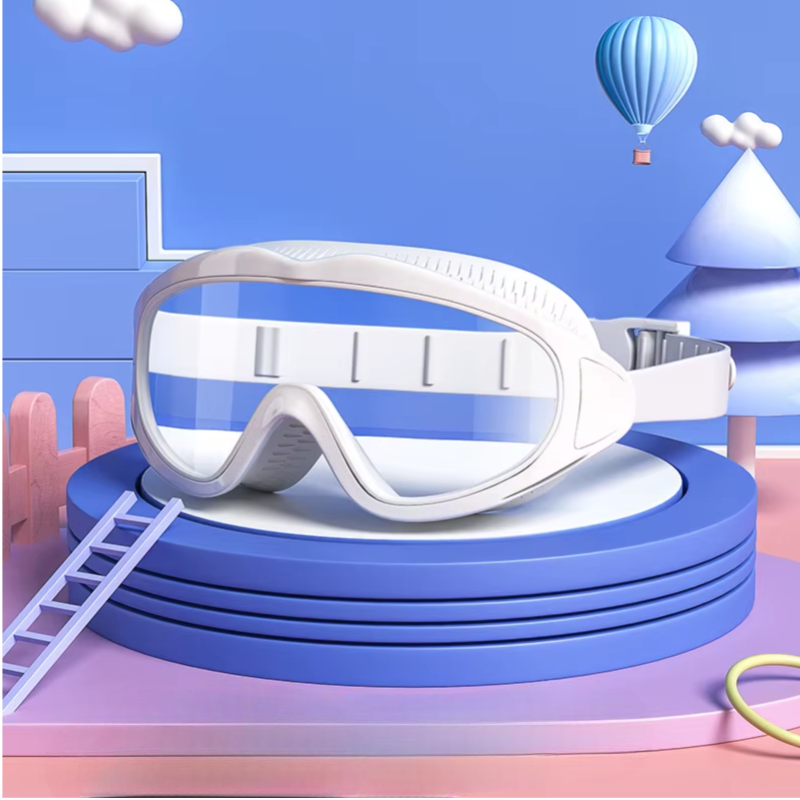 AquaChamp Kids Swim Set – Waterproof Anti-Fog Swimming Goggles & Cap with Protective Case