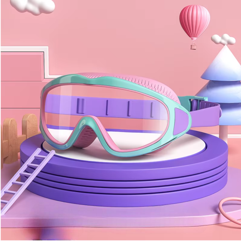 AquaChamp Kids Swim Set – Waterproof Anti-Fog Swimming Goggles & Cap with Protective Case