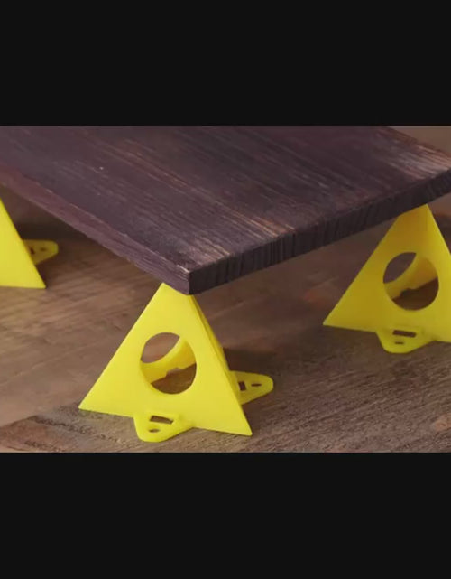 Load and play video in Gallery viewer, 10Pcs Mini Cone Pointy Stands Painting Stands Mini Cone Paint Stands for Canvas and Door Risers Support Painting
