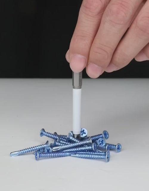 Load and play video in Gallery viewer, 6 Pcs Strong Grip Screw Bit – High Torque, Magnetic, Anti-Slip Design Cross Head Household Electric Driver Screw Set - High Hardness Hand Drill Bits for Electric Screwdrivers
